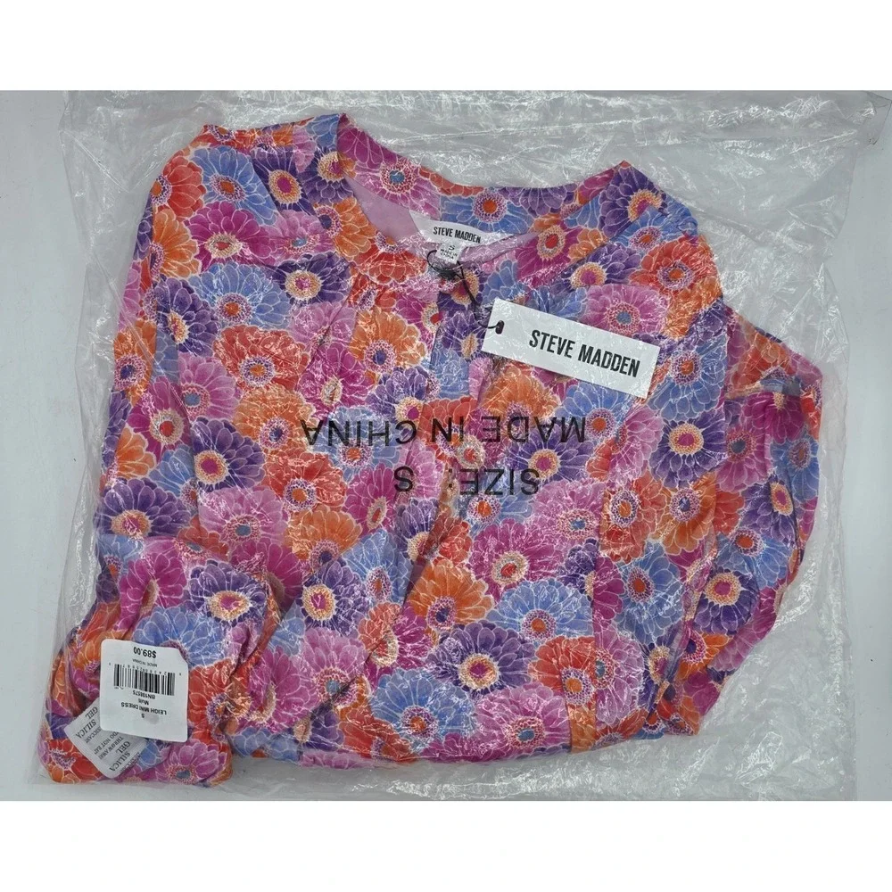 NWT Steve Madden Women's Leigh Mini Dress - Multicolor - Size S